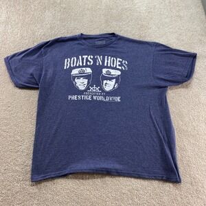 American Classics Step Brothers Shirt Mens XL Blue Boats N Hoes Graphic Tee‎